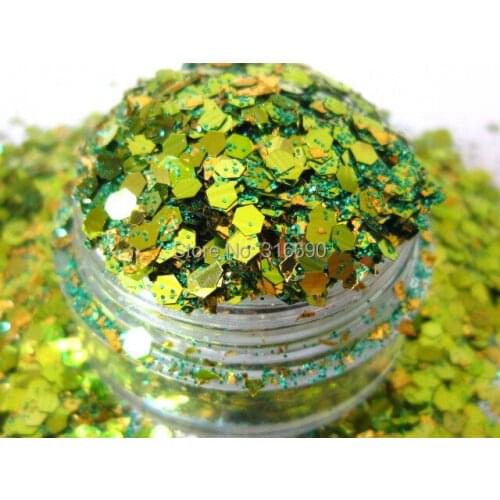 Polymer powder Raw Glitter Mix G355