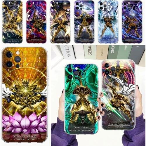 Saint Seiya Knights Clear Phone Case For Apple iPhone 11 12 Pro Max 7 8 Plus XR SE 2020 X XS 6 6S 5 5S Shockproof Soft Cover Cas