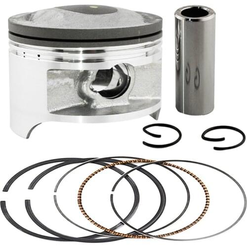 Motorcycle Bore Size STD +25 +50 +100 66mm 66.25mm 66.5mm 67mm Piston & Piston Ring Kit For SUZUKI DR200 DR 200 42A 1986-1991