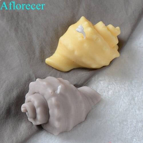 Sea Snail Silicone Candle Mold The Conch Shell Gypsum Plaster Craft Molds Mini Handmade Candle Soap Mould