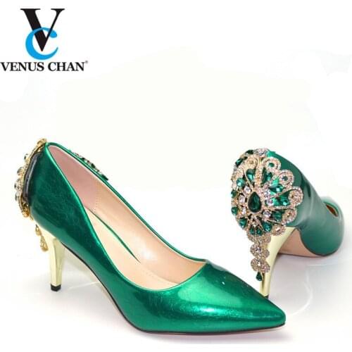 Summer Women Shoes Slippers Slides PU Shallow Square Mid heel Outside Solid Square Toe Size 38-43 New Fashion 2020