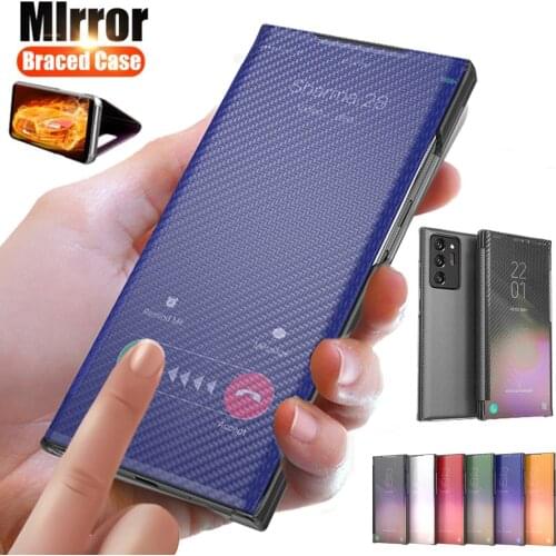 Smart Mirror Flip Case For Samsung Galaxy A12 A02 A21S A22 4G A32 5G A30S A42 A50 A50S A51 A52 A71 M12 M21 M31 M62 F62 on Cover