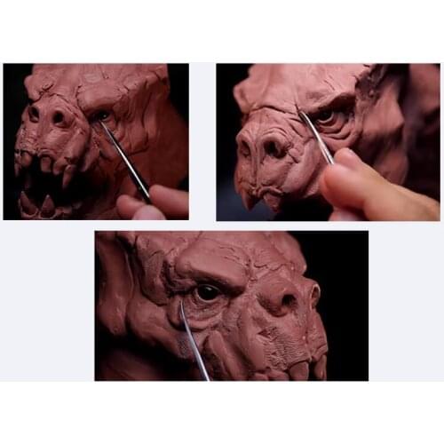 Artist Suggestion High Quality Stainless Steel Wax Ceramic Pottery Clay Polymorph Modeling Sculpting Tools Art Supplies