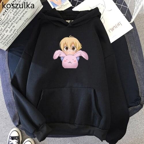 Anime Ouran High School Host Club Hoodies Plus Size Fleece Hoodie Harajuku Pullovers Sweatshirt Kawaii Winter Clothes Women