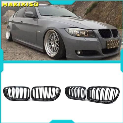 1 Pair Car Front Grille Gloss Black Inlet Grille for BMW E90 LCI 3-Series Sedan/Wagon 2009 - 2011