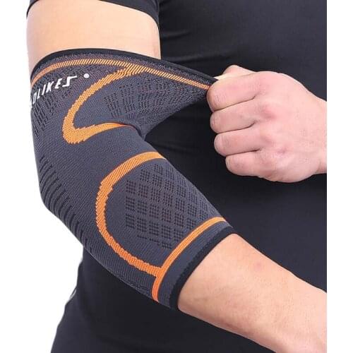 1 Pair Compression Sleeve Elbow Brace Protector Workouts Weightlifting Elbow Support Arthritis Fitness Running Cycling Knee Pads