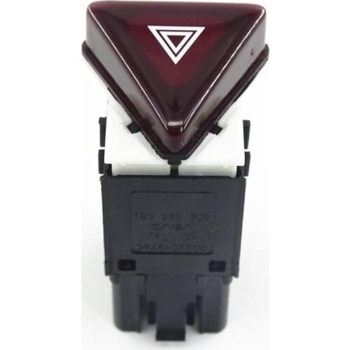 1 Pcs 18G953509 Red Hazard Warning Switch Button Emergency Flash Switch for Jetta Golf MK5 GTI Rabbit 2006-2011 18G 953 509