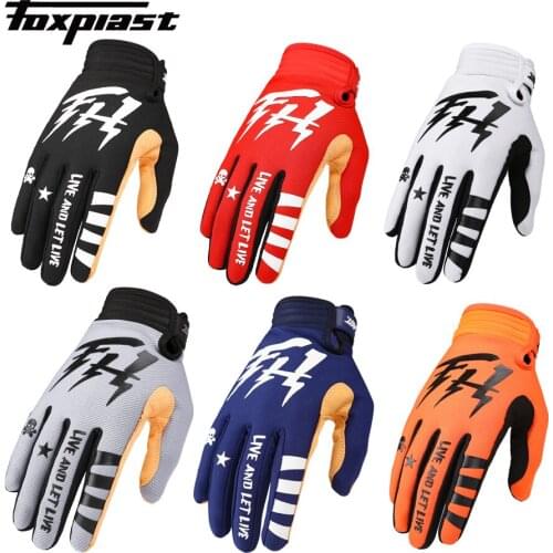2021 FOXPLAST Bicycle Gloves BMX Racing Cycling Gloves ATV MTB Off Road STREAM FOX Motorcycle Gloves Mountain Bike Gloves