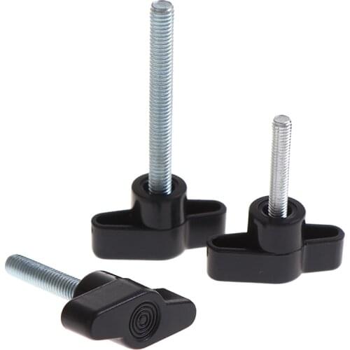 5pcs M5 M6 #Head Diameter Plum Bakelite Hand Tighten Screw / Butterfly Plastic Head Hand Knob Screw