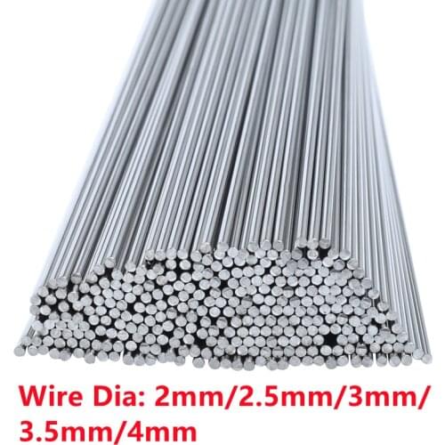 5PCS High Quality Straight Cut Stainless Steel Wire For Compression Torsion Extension Springs,(2-4)mm Wire x 500mm Length
