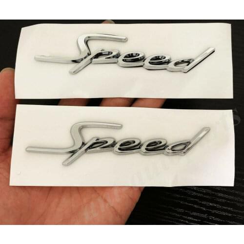 2pcs Speed Logo Wing Dash Fender Side Door Trunk Car Emblem Badge Decal Sticker