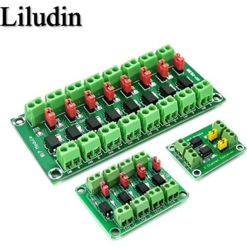 PC817 2 4 8 Channel Optocoupler Isolation Board Voltage Converter Adapter Module 3.6-30V Driver Photoelectric Isolated Module