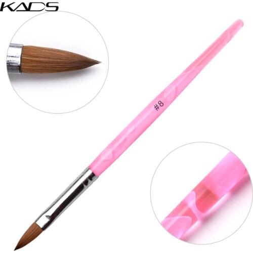 KADS Size 8# Nail Brush Kolinsky Sable Acrylic Nail Art Brushes Pen Nail tool For kolinsky acrylic nail brush