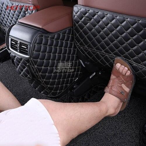 Leather Car Interior Seat Protector Side Edge Protection Pad Car Stickers Anti-kick Mat For Honda CRV CR-V 2017 2018 styling