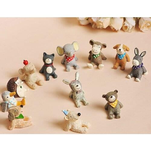 Small Miniatures & Figurines Ornaments Look Up To The Sky Mini Animals Micro Landscape Props Home Decor Resin Crafts Decoration