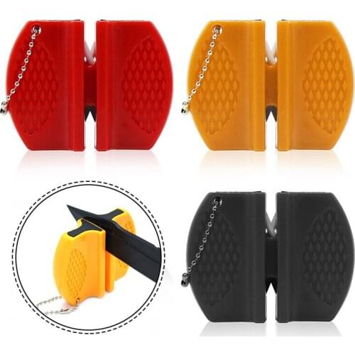 Mini Ceramic Rod Cutter Sharpener Portable Butterfly Type Whetstone for Outdoors Hunting Fishing Camping Kitchen xqmg Sharpeners