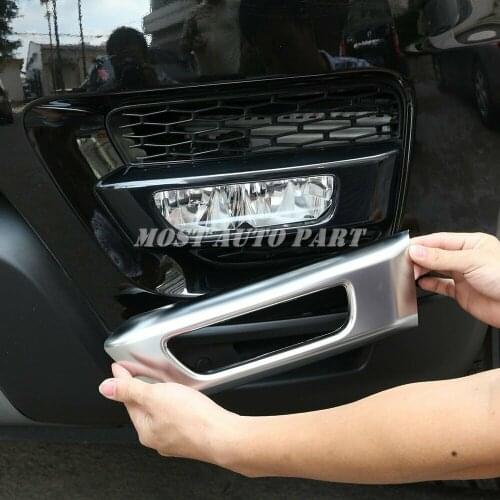 ABS Front Fog Light Cover Trim For Land Rover Range Rover Sport 2014-2017 2pcs SIlver/Black Car accesories Car decoration