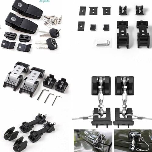 Newest Hood Engine Lock Bracket Latches Buckle Holder Catch Anti-Theft Key Metal ABS For Jeep Wrangler jk 07 Up Car Accessories