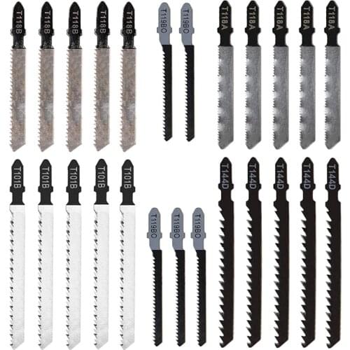 New 25 Pieces of T-Handle Saw Blade Sets, Metal, Suitable for DEWALT Black+Decker TACKLIFE, Makita Skills, Etc