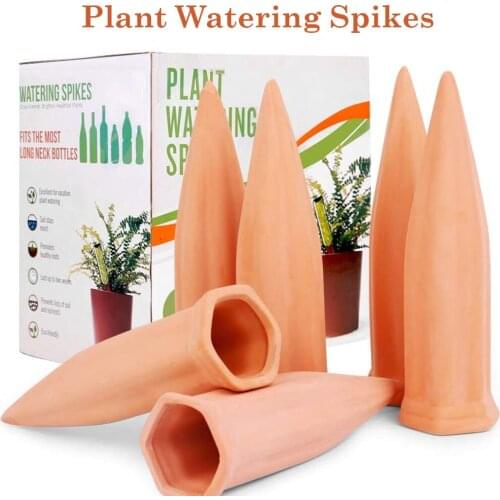 Plant Waterer Self Watering Terracotta Spikes Automatic Watering Device Vacation Garden Stakes Drip Irrigation Indoor
