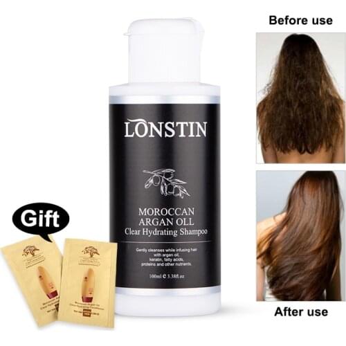 100ML Shampoo Argan Oil Professional Shampooing Hair Care Products Anti Dandruff for all kind of Hair