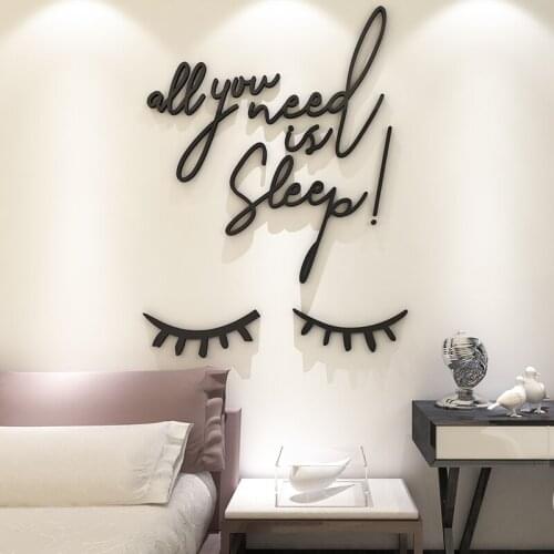 Nordic style simple 3d three-dimensional wall stickers living room net red background wall self-adhesive decoration