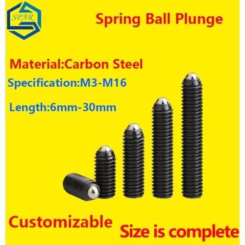 Spring Ball Plunger Set Screw Hex Hexagon Socket Ball Point Set Screw Ball-Point Spring Ball Plunger Grub Point Set Screw