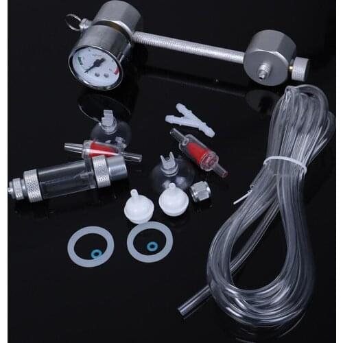 1pc Aquarium DIY CO2 Generator System Kit Regulator With Pressure Air Flow Adjustment Water