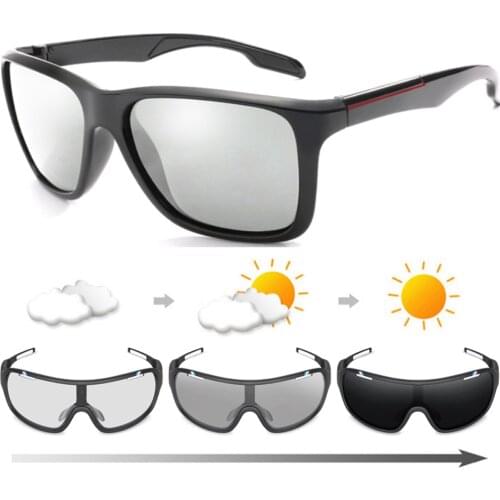 Men Photochromic Sunglasses New Polarized Sunglasses Women UV400 Rimless Anti-glare Sun Glasses Gafes de sol 2021