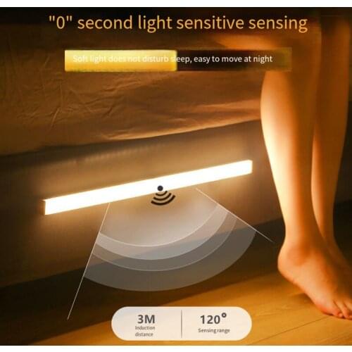 Motion sensor light led usb night lights Bedroom Decor Light Detector Wall Decorative Lamp Staircase Closet Room Aisle Lighting