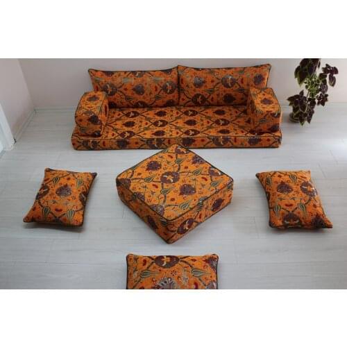 Outdoor Floor Seating, Arab Seat Oriental Patterns, Ottoman Table, Hookah Sofa, Carpet, Sofa, oriental pattern, Ottoman mas