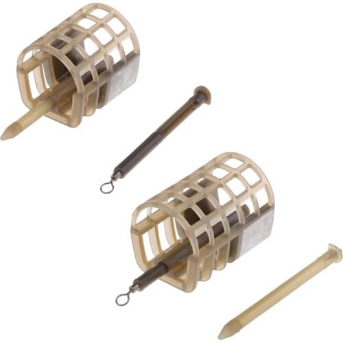 In Line Pellet Feeder Coarse Fishing Feeders Bait Cage Lure Holder Basket Fishing Lure Cage Quick Change Feeder