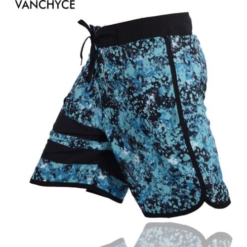 VANCHYCE Summer Swimwear Men Shorts Men Board Shorts Brand Beach Shorts Men Bermuda Short Quick Dry Silver Mens Boardshorts