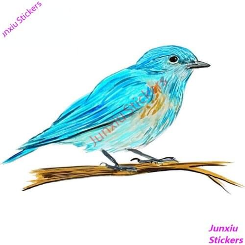 Personality NY State Bird Bluebird Vinyl Car Sticker and Decal for Window Home Refrigerator Scratch-Proof Exterior PVC13x8cm