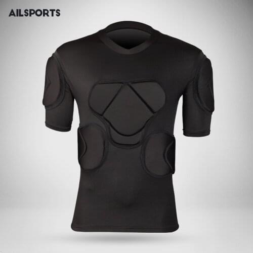 High Quality Sports Safety Protection Thicken Gear Rugby Soccer Goalkeeper Jerseys Tops Elbow Padded Football Protector Kit