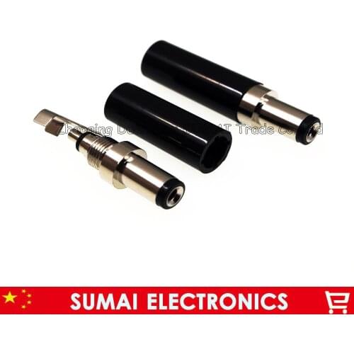 Top Quality 3-10A 2.1 x 5.5*9.5 mm DC Power Male Plug Connector,2.1mm DC Jack Adapter,large Current 9.5mm