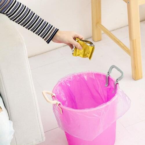 1Pcs Creative Slip-Proof Plastic Bag Sealing Clip Plastic Garbage Bag Clip Clamp Practical Trash Can Fixed Clip Lock Holder