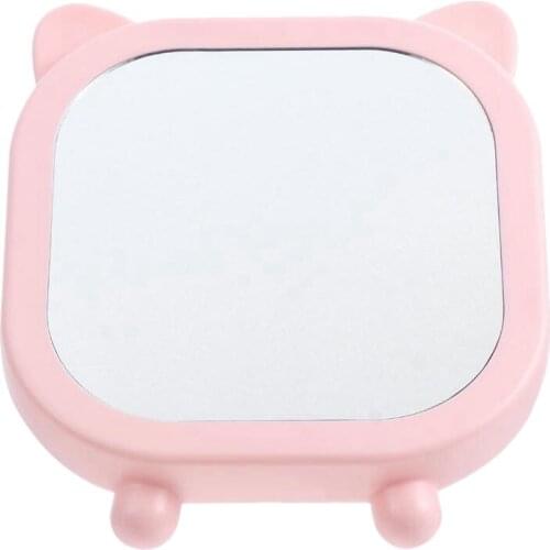 1Pc Desktop Mirror Lovely Cartoon Folding Mirror Tabletop Mirror Cosmetic Mirror