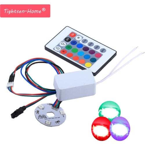 12v LED RGB 5050 Chip light 40mm Square Round Lighting Source 3W for Spotlight Downlight Tube Light Ceiling Lamp with rgb diver