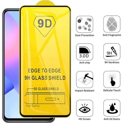 2 pcs honor10x lite 9D full glue protective glass for Huawei honor 10x lite 10i 10 lite X10 screen protector huawai termper glas