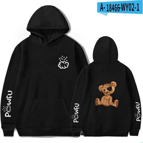 2021 Classic Powfu Hoodies Men Women Spring Autumn Fashion Harajuku Sweatshirts Funny Print Boys/girls Powfu Sportswear Oversize