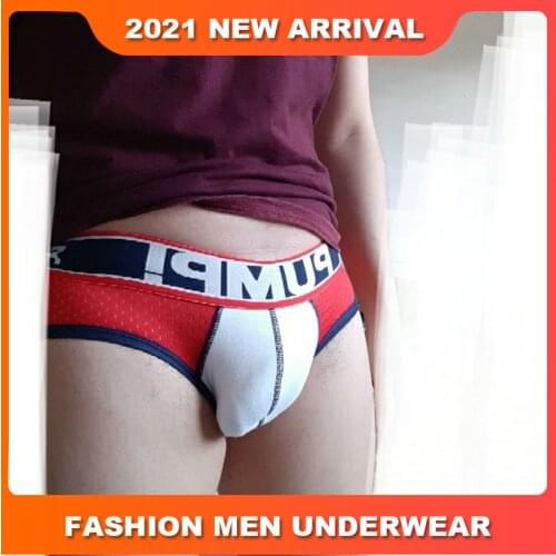 2021 Ins Style Cotton Sexy Underwear Men Jockstrap Comfortable Briefs Men Bikini Gay Mans underwear Male Sexi