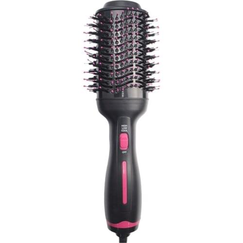 3 IN 1 One Step Hair Dryer Hot Air Brush Hair Straightener Curler Comb Roller Electric Blow Dryer Brush, with Easy Operation