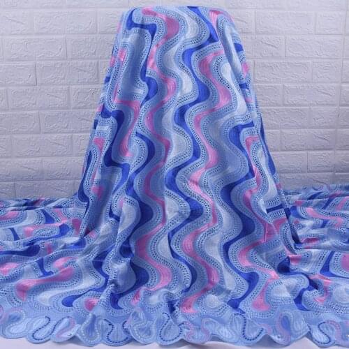 Zhenguiru 100% Cotton African Lace Fabric High Quality French Lace Fabric Bright Pearl Nigerian Fabric For Women Wedding A1952