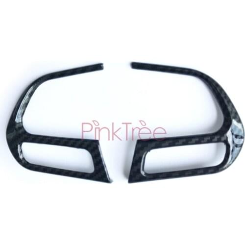 Accessories For Jeep Renegade 2016 2017 2018 Interior Steering Wheel Button Panel Cover Trim Carbon Fiber Color SUV Styling