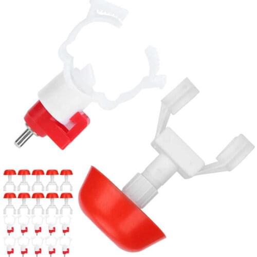 Chicken Nipple Water Feeder Automatic Chicken Docking Water Feeder Nipples Adjustable Poultry Drinking Dispenser