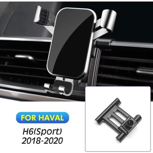 Car Mobile Phone Holder Air Vent GPS Mounts Stand Gravity Navigation Bracket For Haval H6 Sport 2018 2019 2020 Car Accessories