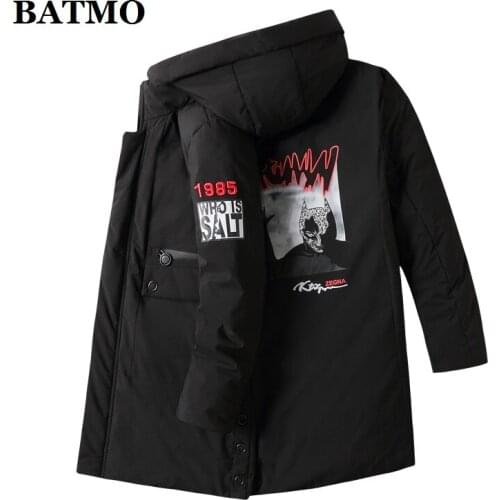 BATMO 2020 new arrival winter 90% duck down hooded jackets men,mens winter warm parkas ,warm jackets,plus-size L-8XL LSF163
