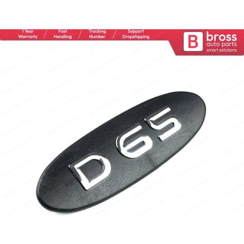 Bross Auto Parts BSP575 Black D65 Badge Monogram Emblem for Renault Kangoo 1998-2005 7700310092 Fast Shipment Ship From Turkey
