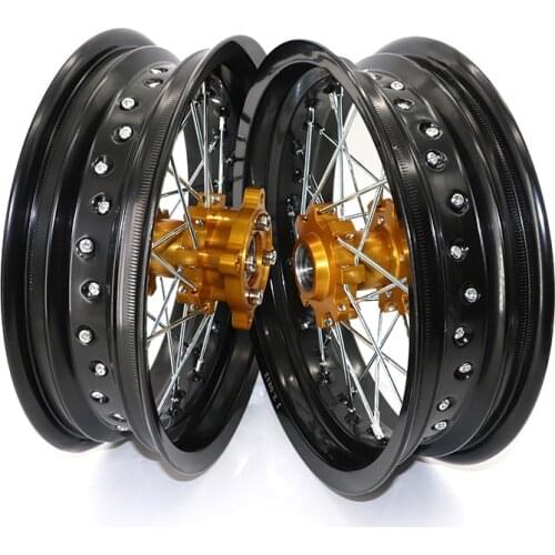 Black motorcycle dirt Pit bike Rims 12mm hole 3.00x12"inch & 3.00x12inch front and rear wheel rim whit CNC hub